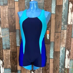 Women's Medium Blue and Aqua Swimwear
